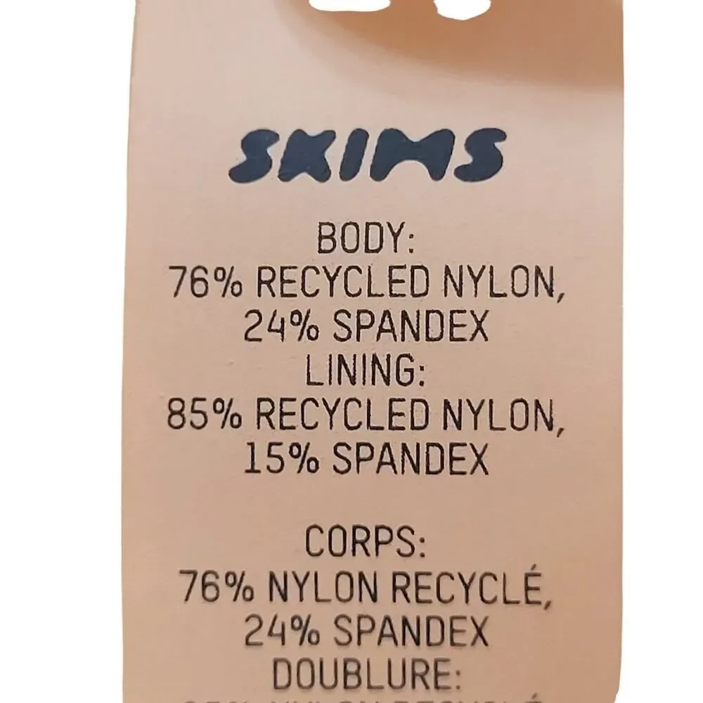 NEW SKIMS Plus Size 4X Ochre Swim Bikini Bottom Mid Rise High Cut Recycled Nylon